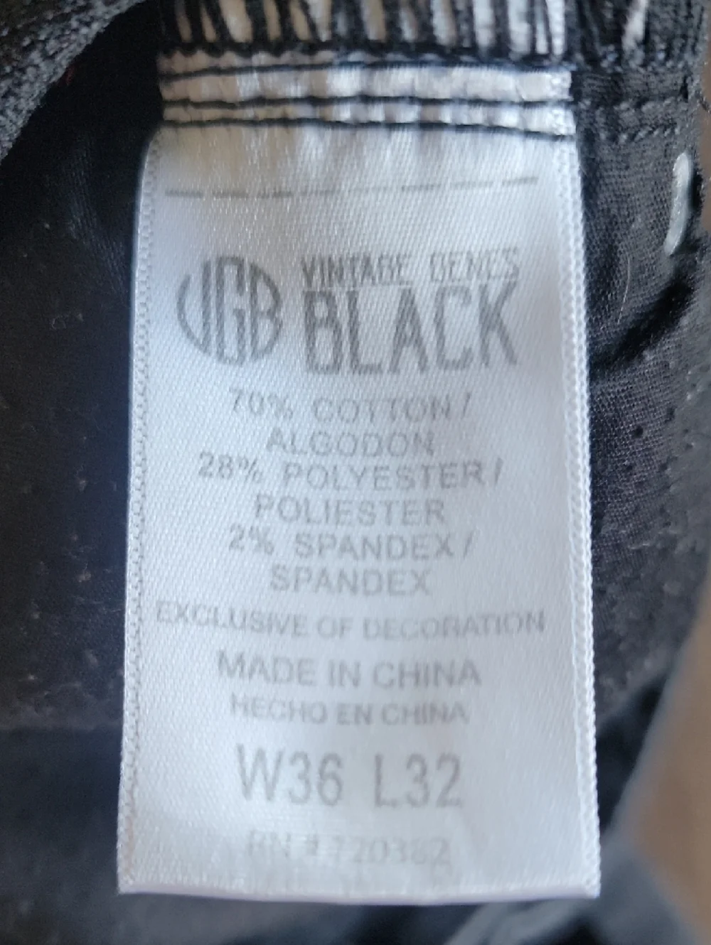 Vintage Genes Black Men's Jeans